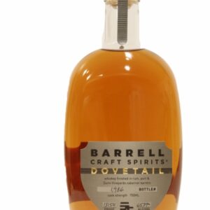Barrel Craft Spirits Grey Label Dovetail Cask Strength Finished in Rum, Port and Cabernet Barrels